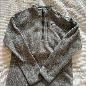 Patagonia Gray Half-Zip Sweater